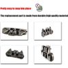 4 Pack W10195416V Lower Dishrack Wheel Assembly for Whirlpool Maytag Dishwashers