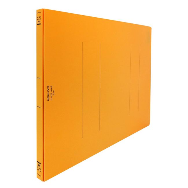 Kokuyo flat file PP Cover Resin Binding Hardware 2 Hole A4 (150 Sheets Accommodate Orange Flat – h15yr