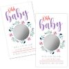 Haizct 50 Pack Blank Gift Certificate Scratch Off Cards for Small Business, Spa Beauty Makeup Hair Salon, Bridal Shower, Baby Shower, Country Wedding, Wedding Shower Ideas (Purple Flowers)