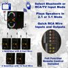 Acoustic Audio Bluetooth 5.1 Speaker System with LED Lights Home 6 Speaker Set
