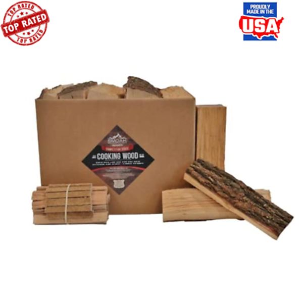 Premium 12inch Cooking Wood Logs Grills Smokers Fireplaces Kindling Firestarter