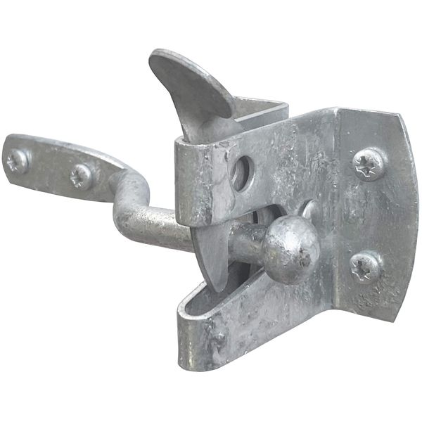 IRONTITE® Auto Gate Latch, Garden Gate Latch for Wooden Gates, Galvanised for Weather Protection, for External Use As Gate Latch & Door Latch (Galvanised)