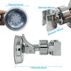 Moicstiy Adjustable Shower Head Holder, Removable Suction Cup Handheld Shower Head Bracket, No Drill Wall Mounted Shower Head Bracket (Silver)