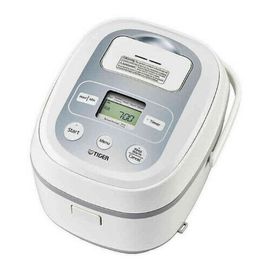 Tiger Jbv-s18u 10-Cup Microcomputer Controlled 4-in-1 Rice Cooker (White)