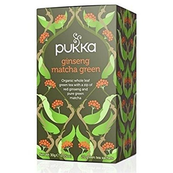 Pukka Organic Ginseng Matcha Green Tea 20 Satchets (Pack of 3)