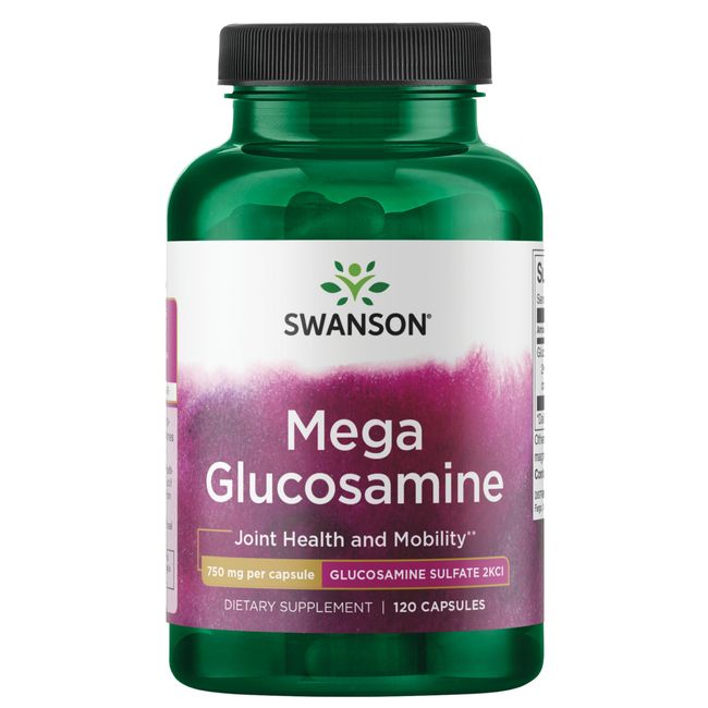 Swanson Mega Glucosamine 750 mg 120 Capsules