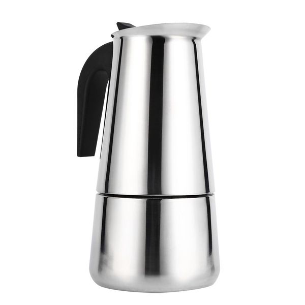 Garsent Stovetop Espresso Maker, Reusable Stainless Steel Italian Moka Coffee Pot with Bakelite Handle Moka Express for House, Office,.(450ml)