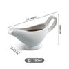 White Porcelain Gravy Sauce Boat Container Plate Tableware