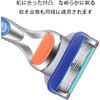 ジレット対応 フュージョン 替え刃4個入 替刃 かみそりブレード*5層ブレード かみそりの刃 ステンレスシェービング刃 マニュアル カミソリ 4個入り 交換品 髭剃り カミソリ替刃 替刃 メンズシェーバー替刃 互換品 シェーバー交換部品 シェーバー交換ヘッド カミソリアクセサリ シェーバーアクセサリー 剃刀（ダークブルー5枚刃）