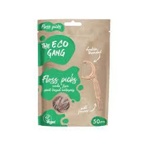 The Eco Gang Floss Picks Made from Plant Based Materials Vegan