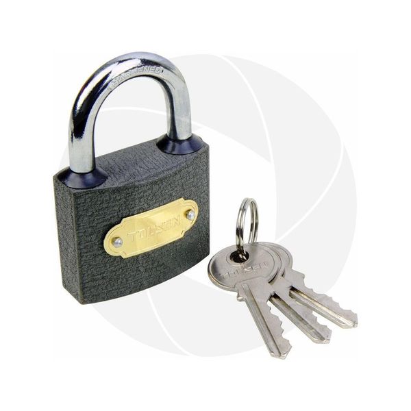 Weatherproof 50mm Heavy Duty Cast Iron Padlock Outdoor Safety Security Lock Keys