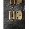20 2 pack Ulta Hardware Self Closing Hinge 3/8" Offset  #201AB  Antique Gold