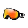 Oakley 0OO7113 Matte Goggles, Matte Black / Fire Iridium & Persimmon