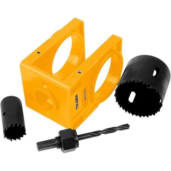 Tolsen Door Lock Installation Kit - Adjustable Wooden Door Lock Fitting Tool Set