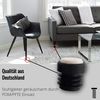 Set of 4 Round Chair Glides, Black, Low Noise with POM/PFTE Insert, Quiet Gliders
