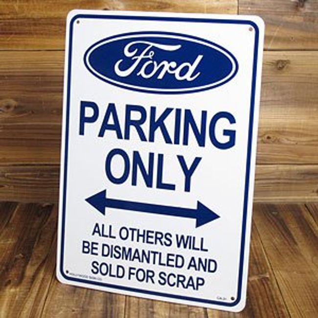 PLASTIC SIGN BOARD FORD PARKING LOT _SP-CA31-SHO