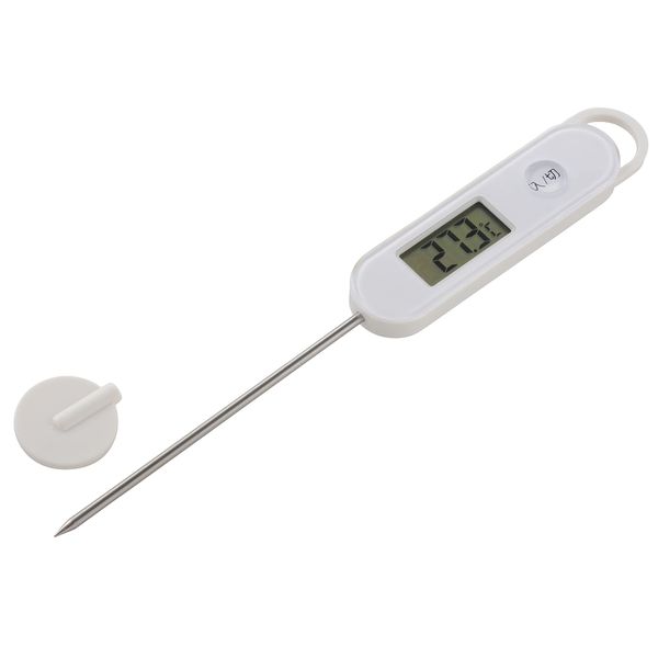 o-mu電機 Cooking Thermometer White Exterior Dimensions: Width X Height X Depth 1.2 cm (excluding Safety Caps)