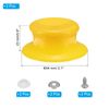 uxcell 2pcs Pot Lid Replacement Knobs Plastic Pot Lid Handle Fits Skillet Kitchen Cookware Lid Yellow