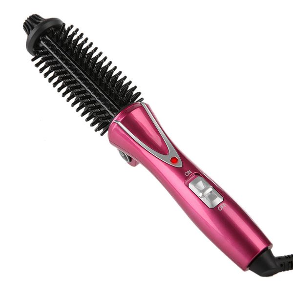 Hot Brushes for Hair Styling, Heated Hair Brush Electrical Hair Curling Brush Small Collaspe Hair Curle Travel Hot Brush Instant Heat Up Heated Styler Brush (US standard