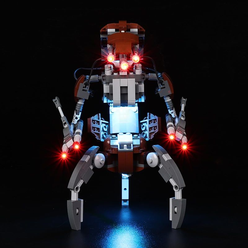 YEABRICKS Kit Luci LED Per Modello 75381 Star Wars Droideka (set Costruzioni Non Incluso)