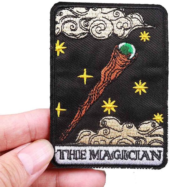 The Magician Tarot Card Fortune Telling 3.6" Iron On Embroidered Thermoadhesive Patch for Clothing