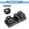 X AUTOHAUX Car Window Control Switch Compatible for Fiat Doblo, Driver Side