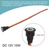 sourcing map DC 12V Touch Dimmer Switch 13mm Diameter Snap-in Mount Black for LED Lights Strip Lights