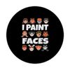 I Paint Faces Professioneller Gesichtsmaler PopSockets mit austauschbarem PopGrip
