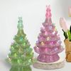 100pcs Ceramic Easter Tree Replacement Light Bulbs and 3pcs Tree Toppers - 5 Festive Pastel Colour Tree Studs and 3pcs Easter Bunny & Egg Tree Topper Accessories