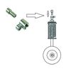 Laser 6979 Front Strut Top Nut Wrench/Holding Tool 2pc - for Volvo