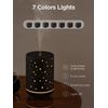 InnoGear Essential Oil Diffuser, 150ml Ceramic Diffuser Ultrasonic Air Diffusers Humidifier Cool Mist Aromatherapy Diffuser with 2 Mist Modes Waterless Auto Off for Home Office, Black