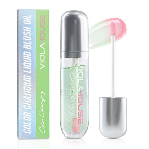 VIOLA HOUSE Fard liquido cambia colore, Fard Trasparente Che Cambia Colore,Blush in Crema Cheek Heat, Blush Cambia Colore Stick. 8Ml