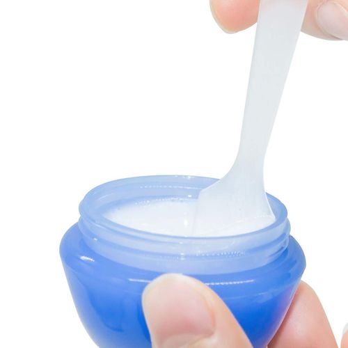 Wopanxye 100 Pack Cosmetic Spatulas, Small Plastic Spoon for DIY Facial Mask Stick, Face Cream, Crafts, Disposable Makeup Spatula, Multipurpose Mini Applicator for Mixing, Skincare, Sampling, Waxing