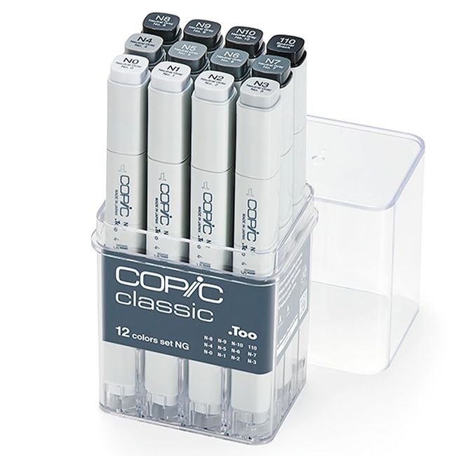 COPIC Too Copic Classic, 12 Color Set, NG