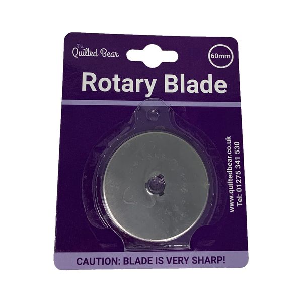 The Quilted Bear Rotary Blades 60mm - Precise Cutting & Long Lasting Easy Replace Universal Replacement Rotary Cutter Blades for Quilting & Sewing Rotary Cutters