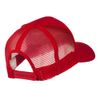 NASA Logo Embroidered Patched Mesh Back Cap - Red OSFM