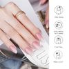 Danni & Toni ref.1012 Press-On Gel Nails, Cure to Apply, for Hands, Long-Lasting, Odorless, Waterproof, SGS Certified, Safe, Peel Away, Tools Included, 28 Nails, Pink (Rosy Cheeks)