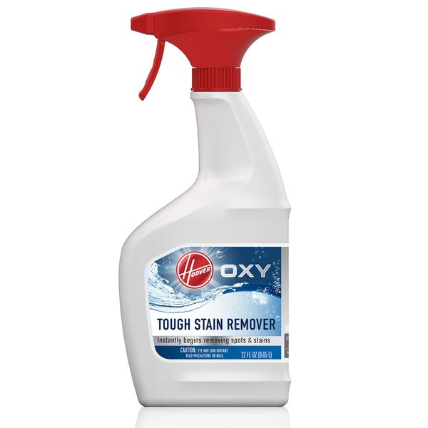 Hoover Oxy Spot and Stain Remover, 22oz Pretreat Spray Formula for Carpet and Upholstery, AH30902, White, Packaging May Vary