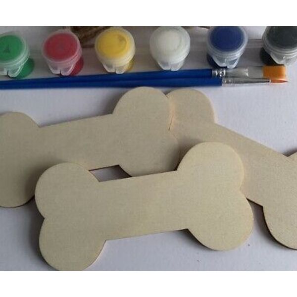 Children’s Craft / Paint Your Own/ Wooden Dog Bone Shape / Arts and Craft/Pet