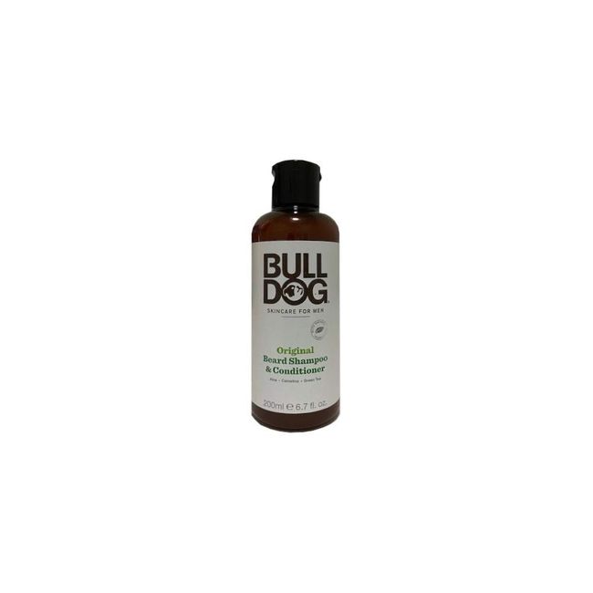 Bulldog Original Beard Shampoo and Conditioner (Pack of 2) with Aloe Leaf Juice and Green Tea Leaf Extract, 6.7 fl. oz.