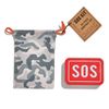 Two's Company Sos Emergency Kit with Tin Box and Drawstring Bag
