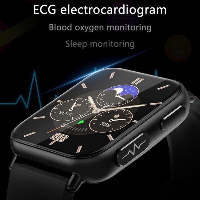 New Blood Glucose Monitor Health Smart Watch Men ECG Women