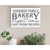 Custom Bakery Kitchen Sign Personalized Farmhouse Wall Decor