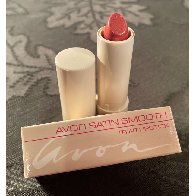 New in Box Vintage 1988 Avon Satin Smooth Try-It Lipstick .13oz Ginger Freeze