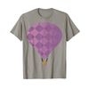 Purple Argyle Hot Air Balloon T-Shirt