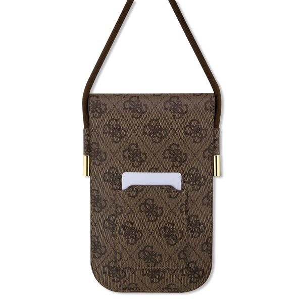 GUESS Case GUOWBP4SNSW Brown 4G Metal Script Logo