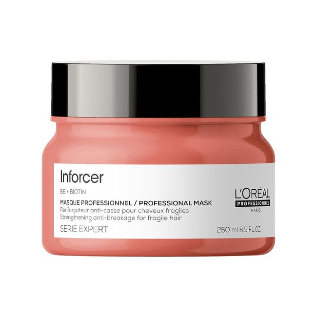 L'Oreal Professionnel Inforcer Mask | For Weak & Fragile Hair | Provides Strength and Prevents Breakage| With Biotin & Vitamin B6 | 8.5 Fl. Oz.