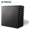 18 Pieces Puzzle Exercise Floor Mat Interlocking EVA Foam Tile 24''x24''