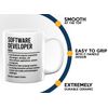 Employee Appreciation Coffee Mug 11oz White - Software Developer - Gift for Software Developer Coder Programmer Engineer Man Woman