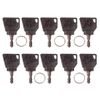 10 Pack Ignition Switch Starter Keys Replacement for JCB 3CX Digger Plant Excavator Loadall